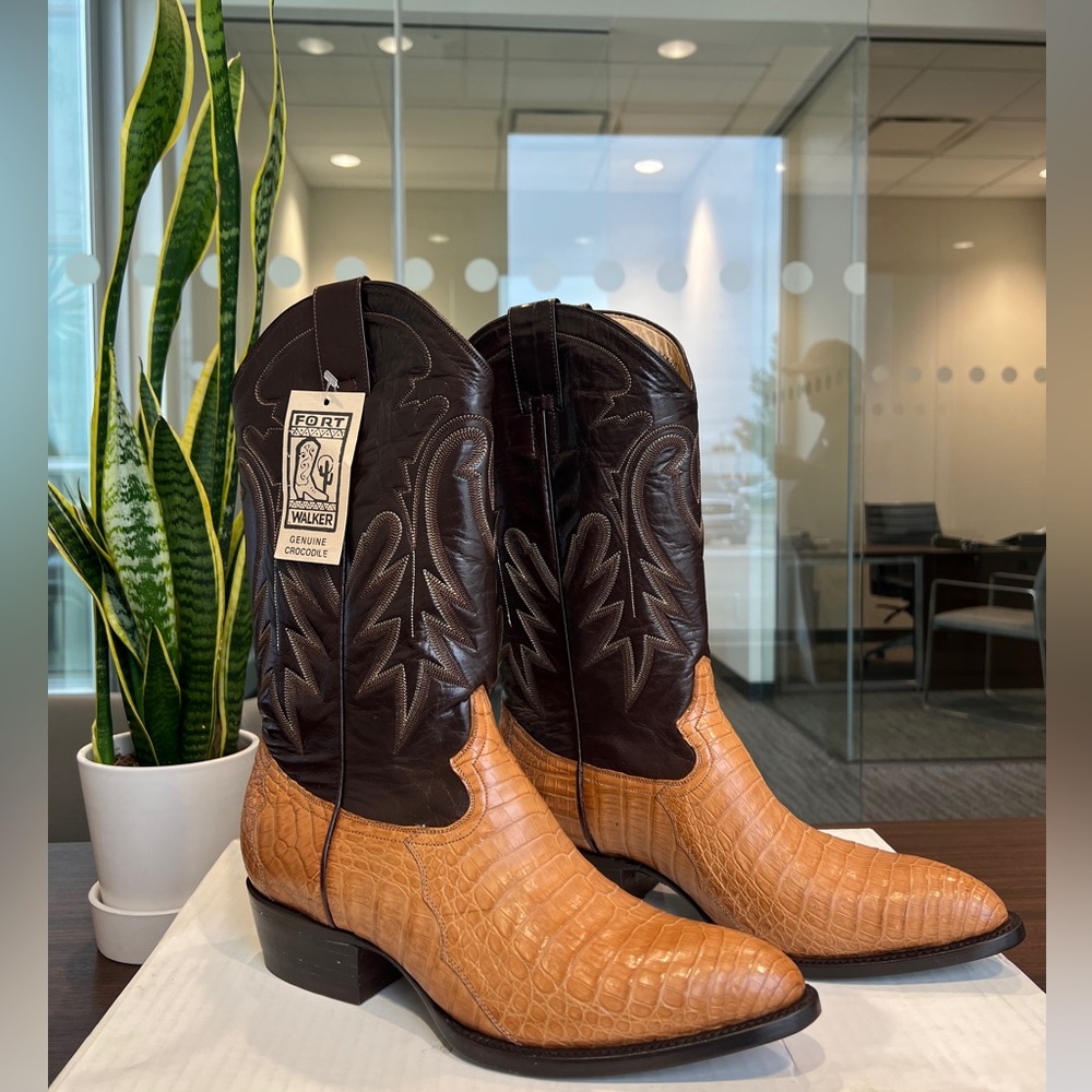 Fort walker Crocodile and leather boots